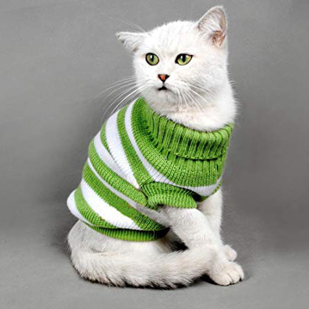 Suéter para gatos, para gatos, para invierno, mascotas, gatos, para disfraz de gato, muy elástico, cómodo para gatos pequeños, perros chihuahua Pug