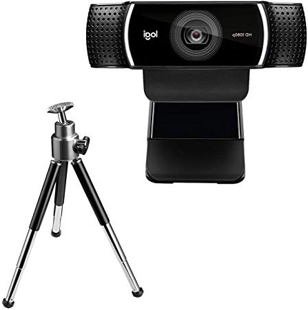 Logitech C922 Pro Stream Webcam, streaming en Full HD 1080p con trípode y licencia gratuita de 3 meses para XSplit - Negro