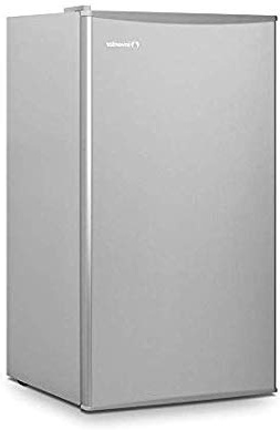Inventor Nevera Compacta A++ con Compresor, 93 litros de capacidad, Silenciosa e ideal para hoteles, estudiantes, oficinas y pequeños hogares, Color plata