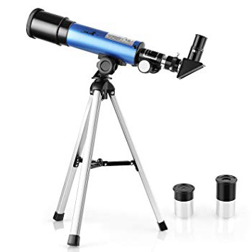 TELMU - Telescopio Astronomico 50mm para Niños F36050M Oculares Huygoens de H6mm y H20mm