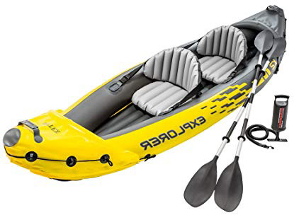 Intex 68307NP - Kayak hinchable Explorer K2 con 2 remos 312 x 91 x 51cm