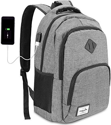 HASAGEI Mochila para Ordenador Portátil Mochilas de Hombre con USB Puerto de Carga para Escolar Negocio Viajes Trabajo-35L