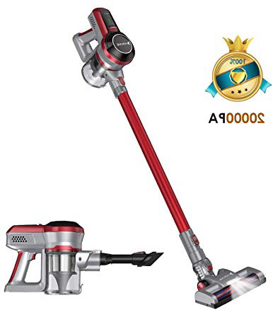 Hosome Aspiradora Escoba sin Cable 160W 2 en 1 Aspiradora de Mano 20Kpa Fuerte Succión y Eficiente Sistema de Filtración 2200mAh Batería para Pelos de Mascota Alfombra Piso y Autos