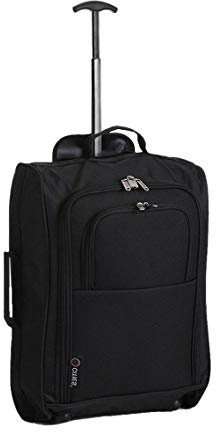 5 Cities The Valencia Collection Equipaje de Cabina TB023-830, 55 cm, 42 L, Negro
