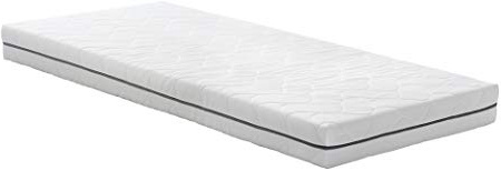 AmazonBasics - Colchón de espuma de 7 zonas extraconfortable, Firmeza Suave (H2) - 90 x 190 cm
