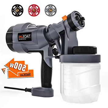 Pistola de Pintura 500 W, Tacklife Pistola de Pulverización Pintura Eléctrica, 900 ml/Min, 3 Modos de Pintar, con 3 Boquillas de Cobre, 900 ml Recipiente de Pintura, SGP18AC