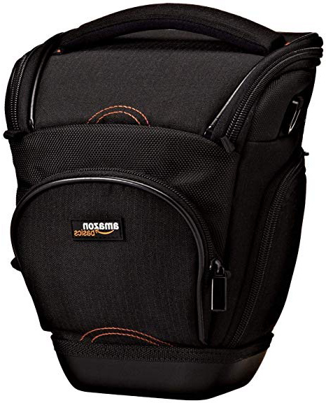 AmazonBasics - Funda para cámara de fotos réflex, color negro