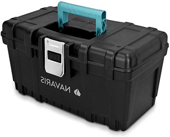 
                
                    
                    
                

                
                    
                    
                        Navaris caja de herramientas de plástico - Organizador con 1 cierre de acero y capacidad 19L - Maletín para herramientas de bricolaje con asa
                    
                

                
                    
                    
                
            