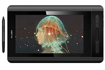 XP-PEN Artist 12 HD IPS Tableta Gráfica de Dibujo Digital con Teclas de Atajo y Panel Táctil Viene con el Último Software de Dibujo de OpenCanvas 7 o ArtRage 5 (Artist12, Negro)