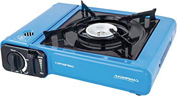 Campingaz Camp Bistro 2, Cocina Cartucho Gas, Hornillo de Camping Portátil y Compacto, 1 Fuego, Potencia 2.200 W, Para Acampada, con Maletín de Transporte