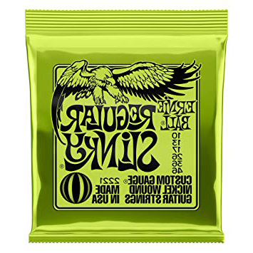 Ernie Ball Slinky 2221 - Juego de cuerdas para guitarra eléctrica (.010 - .046)