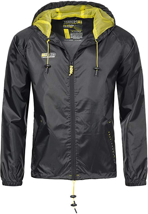 Geographical Norway Nijak Chaqueta para lluvia para hombre Outdoor Casual con capucha