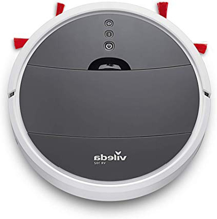 
                
                    
                    
                

                
                    
                    
                        Vileda VR 102 - Robot aspirador de gran autonomía (1h 30 de limpieza continua), para barrer y aspirar en todo tipo de suelos duros y alfombras de pelo corto, 3 modos de limpieza, color blanco y negro
                    
                

                
                    
                    
                
            