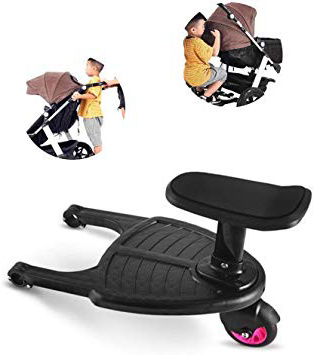 Tandou Plataforma Carrito Bebe con Asiento Patinete Carro Desmontable y Ensamblable (Rosa)