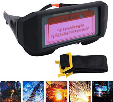 Alftek - Máscara de soldadura para oscurecimiento automático, resistente al calor, gafas de soldar, ojos, casco, gafas de soldar, accesorios de soldadura