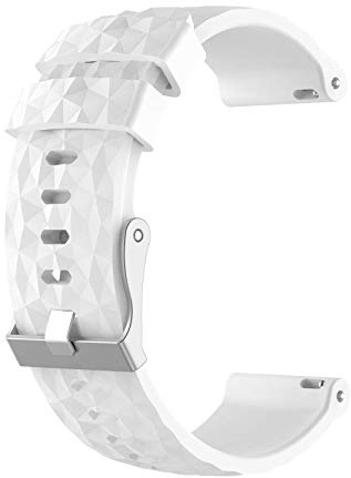 XIHAMA Correa Compatible con Suunto Spartan Sport HR Baro, Silicona Correa Compatible con Suunto 9 (Blanco)