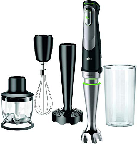 
                
                    
                    
                

                
                    
                    
                        Braun Minipimer 9027 - Batidora de mano, 1000 W, 4 accesorios (minipicadora 350ml, varillas, pasapuré, vaso medidor 600ml), velocidad automática, campana antisalpicaduras, tecnología Active Blade
                    
                

                
                    
                    
                
            