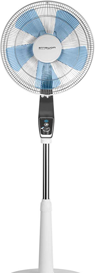 Rowenta Turbo Silence Extreme VU5640F0 Ventilador de pie con 4 velocidades y de 30 cm, posición nocturna extra silenciosa, oscilación Automática, orientación y altura ajustable