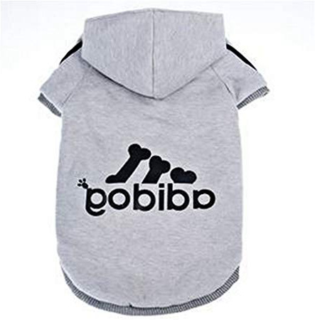 Ropa para perro Adidog, abrigos, sudaderas, camisetas, para mascotas cachorros, con diseño deportivo y capucha