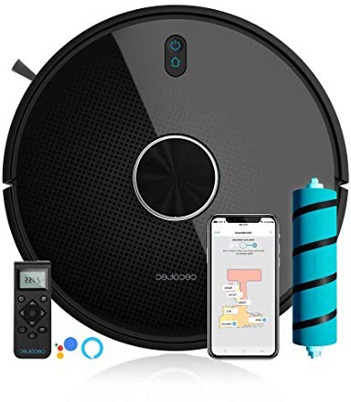
                
                    
                    
                

                
                    
                    
                        Cecotec Robot Aspirador Conga Serie 4090. 2700 Pa, Gestión y Edición de Habitaciones, App con hasta 5 Mapas, Aspira, Barre, Friega y Pasa la Mopa, Alexa y Google Home, apto para Wi-Fi 5GHz
                    
                

                
                    
                    
                
            