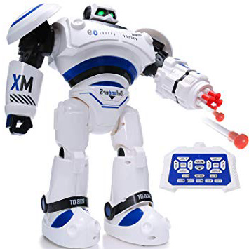 SGILE Robot Juguete Gigante, Programación Inteligente Sensación Robots para Niños, Control Remoto con la Tecnología de Sensores de Movimiento y Equilibrio, Blanco