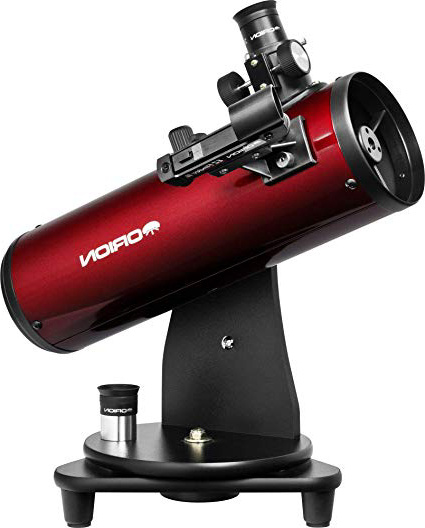 Orion - Telescopio Reflector de Mesa SkyScanner 10012, 100 mm, Color Burdeos