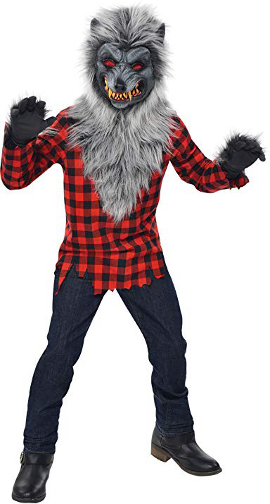 Christys London Disfraz Hombre Lobo para niños y Adolescentes en Varias Tallas Halloween