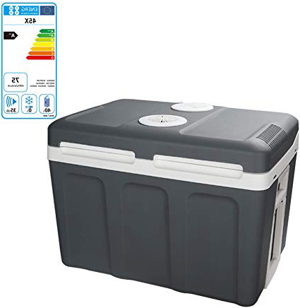 Hengda 45 litros Nevera Termoeléctrica Portátil Calor/Frío Mini Refrigerador Conexiones 12V&220V Nevera Portátil Eléctrica para Coche Viaje Camping