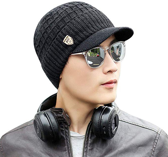 DEELIN 1998 Hombres Caliente Holgado Tejido Crochet Invierno Lana Tela Esquí Beanie Sombreros Sombrero De Ganchillo Gorras Gorros