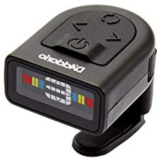 Planet Waves NS Micro Headstock Tuner - Sintonizador Ns de Guitarra con Pantalla Multicolor, Color Negro, Negro