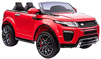 ATAA Coche eléctrico para niños con Mando Range Rapid 12v con Mando Estilo evoque - Rojo