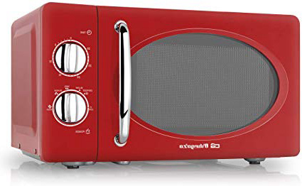 Orbegozo MI 2020 - Microondas con 20 litros de capacidad, 6 niveles de potencia, temporizador hasta 30 minutos, diseño vintage, 700 W de potencia