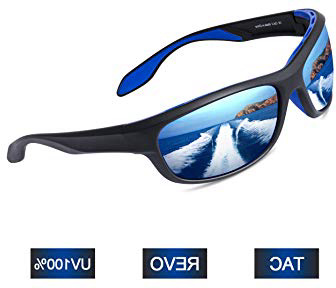 Elegear Gafas de Sol Hombre Polarizadas Gafas Deportivas Súper Ligero y Cómodo Anti UVA UV Marco TR90 Lente Espejo con REVO Gafas Hombre y Mujer Ciclismo MTB Running Coche Moto Montaña