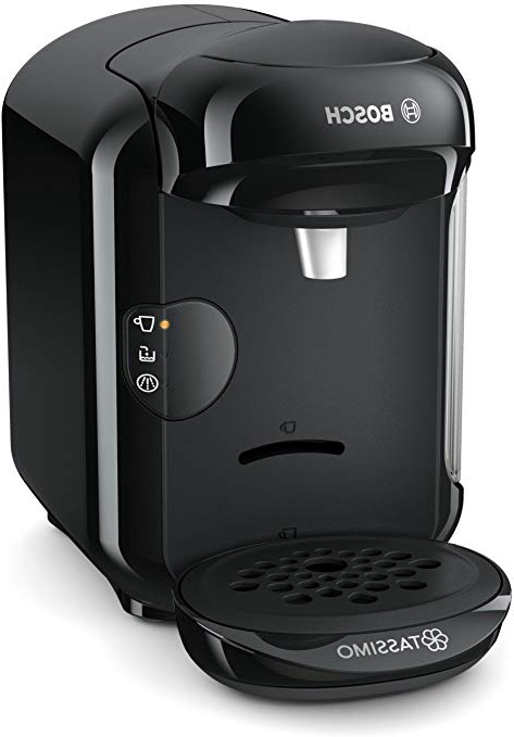 Bosch TAS1402 Tassimo Vivy 2, Cafetera automática de cápsulas, diseño compacto, 1300 W, color negro