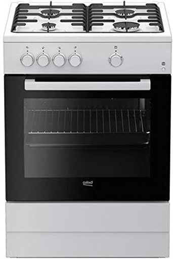 Beko FSG62000DWL - Cocina (Cocina independiente, Negro, Blanco, Giratorio, Frente, Encimera de gas, Butano/Propano)