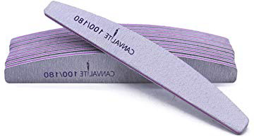 10 limas de uñas profesionales 100/180, limas para uñas de doble cara, herramientas de cuidado de mascotas para uso doméstico y salón
