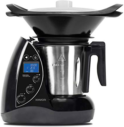 Cecotec IronMix - Robot de cocina de 3,3 litros y hasta 22 funciones. 12 velocidades, temperatura hasta 120ºC y temporizador hasta 60 minutos (incluye vaporera, múltiples accesorios y recetario)