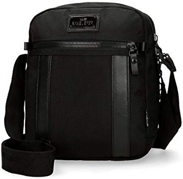 Pepe Jeans Bandolera grande Allblack con porta tablet