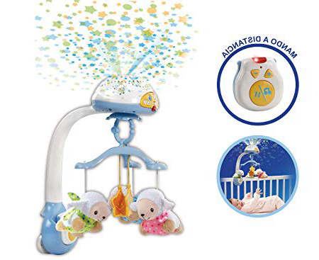 VTech - Móvil proyector cuenta ovejitas dulces sueños para el bebé, juguete de cuna con mando a distancia (3480-503322)