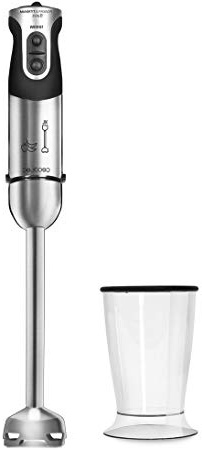 
                
                    
                    
                

                
                    
                    
                        Cecotec Powerful Titanium 1000, Batidora Mano, 1000 W, pie XL, 21 Niveles y Turbo, Recubrimiento de Titanio, 1 Accesorio, Acero/Negro
                    
                

                
                    
                    
                
            