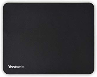 cimetech Comfortable Mouse Pad Superfine Fiber Surface Smooth Silk Sensors Base de Goma Antideslizante Wipe Washable para Computadora portátil-Negro