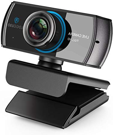 LOGITUBO HD Webcam 1080P Cámara de transmisión en vivo con micrófonos duales Web Cam funciona con XBox One/PC/ Macbook/TV Box Compatible con OBS/Facebook/YouTube