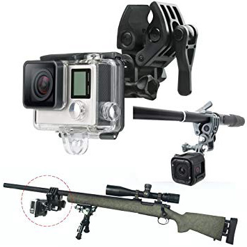 First2savvv GO-DYTZ-01 Caña de Pescar Bow Arrow Pistola Deportista Monte para GoPro Héroe HERO4 Session, HERO+ LCD, HERO4 Silver Black, HERO, HERO2, HERO3, HERO3+, HERO4, SJCAM SJ4000, SJCAM SJ5000