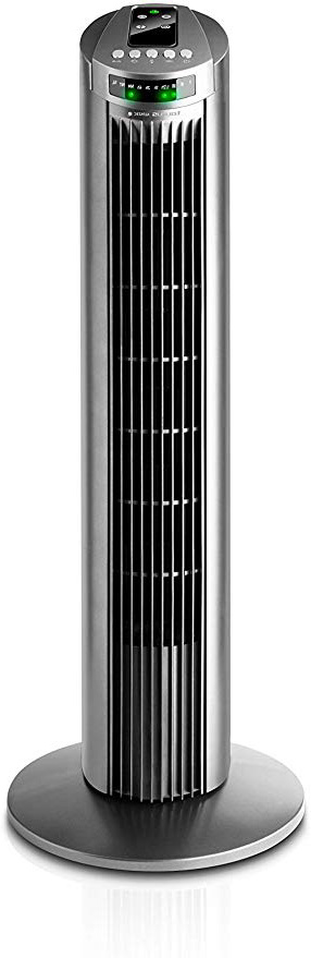 Taurus Babel RC - Ventilador de torre con control remoto, 3 velocidades, 45W, color gris