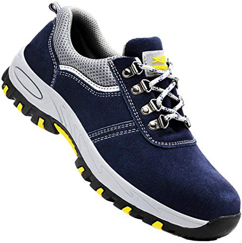 DoGeek Zapato Seguridad Zapatos Trabajo con Punta de Acero Antideslizante, Senderismo Unisex-Adulto