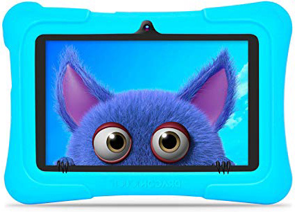 Dragon Touch Tablet para Niños con WiFi Bluetooth 7 Pulgadas 1024x600 Tablet Infantil de Android 9.0 Quad Core 2GB 16GB Doble Cámara Kid-Proof Funda Tablet Niños Educativo Y88X Pro Azul