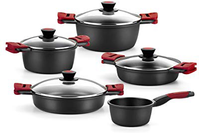 
                
                    
                    
                

                
                    
                    
                        BRA Premiere - Batería 5 piezas de aluminio fundido con antiadherente, apta para todo tipo de cocinas Incluso inducción
                    
                

                
                    
                    
                
            