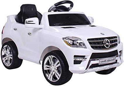 moleo - Coche Infantil Mercedes-Benz ML con 2 Motores, MP3, Mando a Distancia