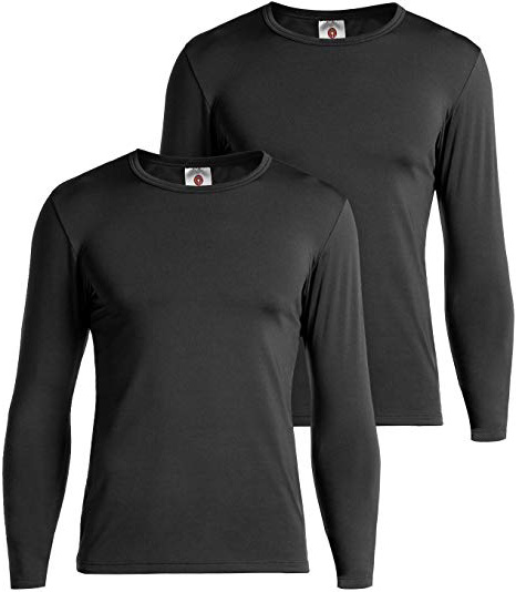 LAPASA Camiseta Térmica Manga Larga para Hombre Pack de 2/Pack de 1 -Brushed Back Fabric Technique- M09