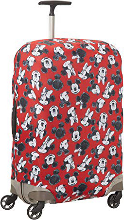 Samsonite Global Travel Accessories Disney - Funda para Maleta en Lycra, M, Rojo (Mickey/Minnie Red)